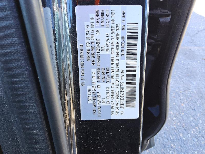 Aukcja sprzedaży 2019 Mazda Cx-5, vin: JM3KFBCM3K0591727, numer aukcji: 75423385