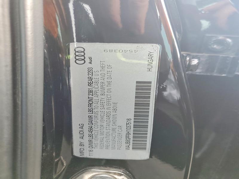 Aukcja sprzedaży 2017 Audi A3, vin: WAUB8GFF8H1037516, numer aukcji: 47106216