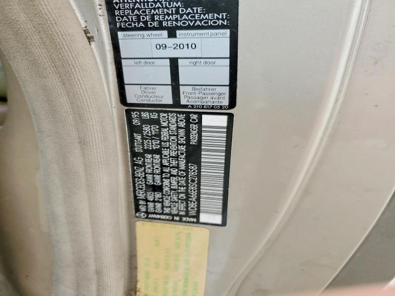 Aukcja sprzedaży 1995 Mercedes-benz E, vin: WDBEA66E8SC278587, numer aukcji: 48192966