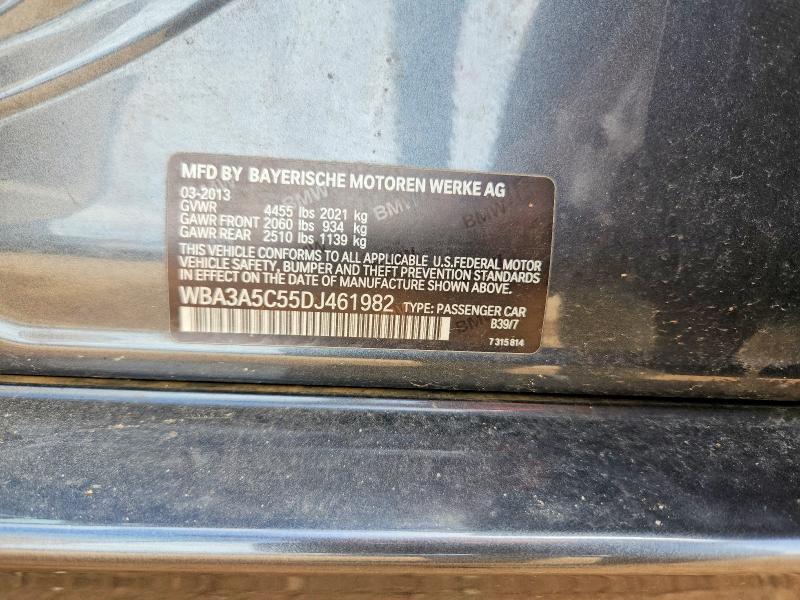 2013 Bmw 328 მანქანა იყიდება აუქციონზე, vin: WBA3A5C55DJ461982, აუქციონის ნომერი: 45836906