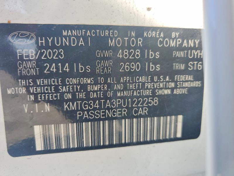 2023 Genesis G70 მანქანა იყიდება აუქციონზე, vin: KMTG34TA3PU122258, აუქციონის ნომერი: 41934506