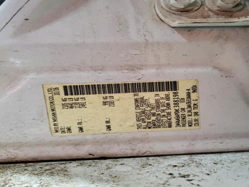 79944665 :رقم المزاد ، 1N4AA6AP0HC388198 vin ، 2017 Nissan Maxima مزاد بيع