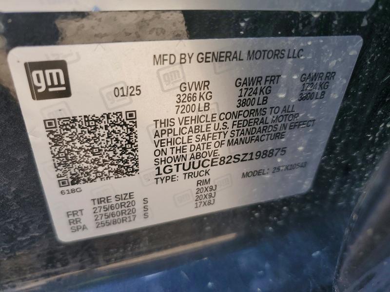 Продажа на аукционе авто 2025 Gmc Sierra, vin: 1GTUUCE82SZ198875, номер лота: 48292996