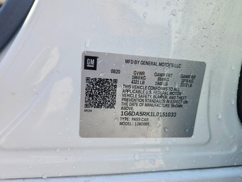Продажа на аукционе авто 2020 Cadillac Ct4, vin: 1G6DA5RK1L0151033, номер лота: 47050126