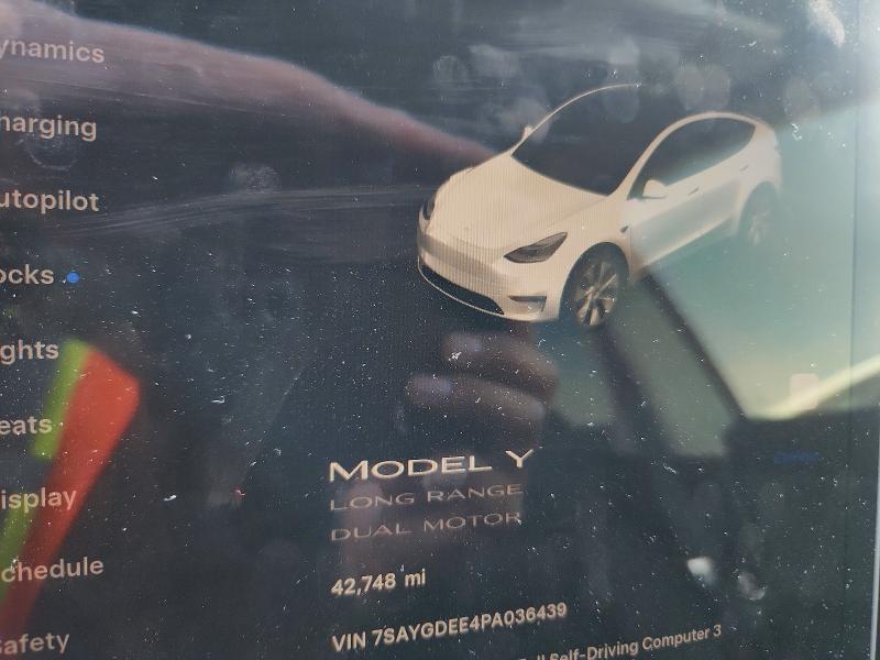 Продаж на аукціоні авто 2023 Tesla Model Y, vin: 7SAYGDEE4PA036439, номер лоту: 47078866