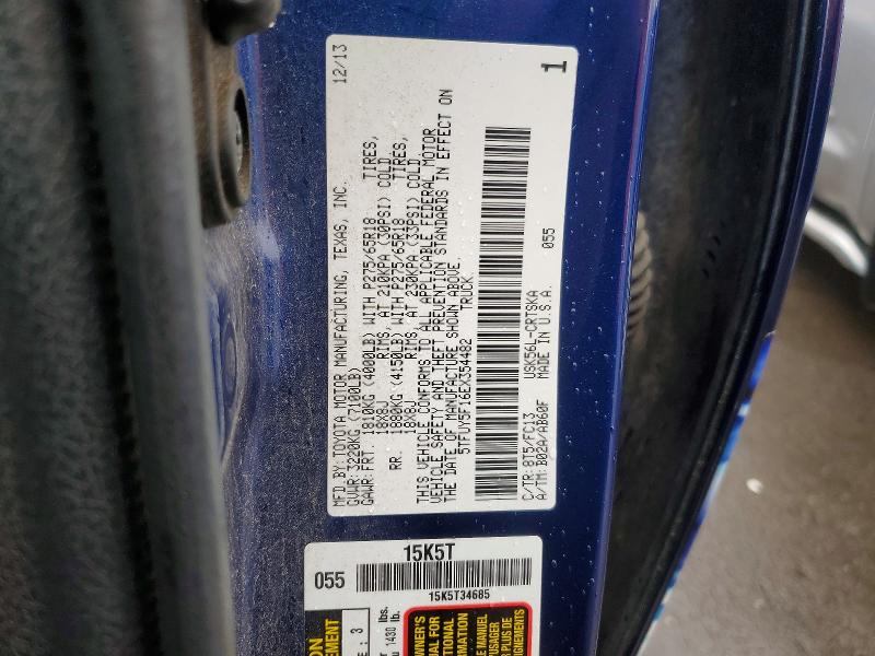 2014 Toyota Tundra მანქანა იყიდება აუქციონზე, vin: 5TFUY5F16EX354482, აუქციონის ნომერი: 79865045