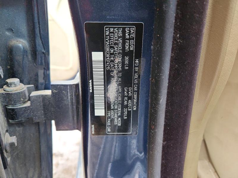 Aukcja sprzedaży 2008 Volvo S80, vin: YV1AS982381074215, numer aukcji: 45526126