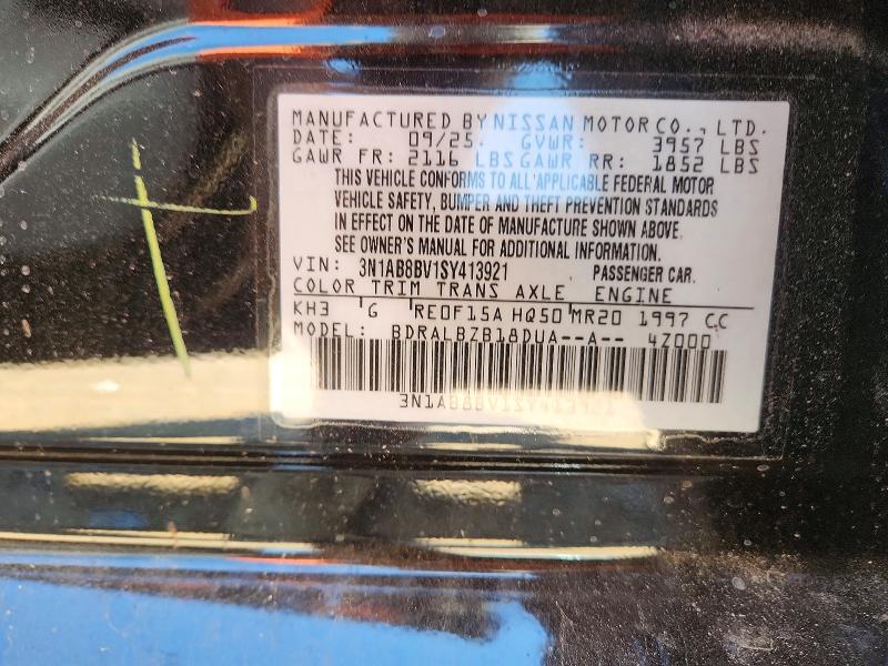 Продажа на аукционе авто 2025 Nissan Sentra, vin: 3N1AB8BV1SY413921, номер лота: 46867606