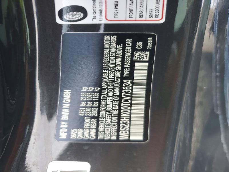 Продаж на аукціоні авто 2026 Bmw M4, vin: WBS23HK00TCV73634, номер лоту: 47927466