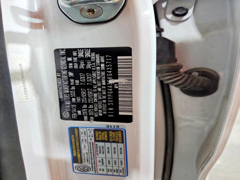Aukcja sprzedaży 2019 Kia Sorento, vin: 5XYPG4A35KG435717, numer aukcji: 79621175