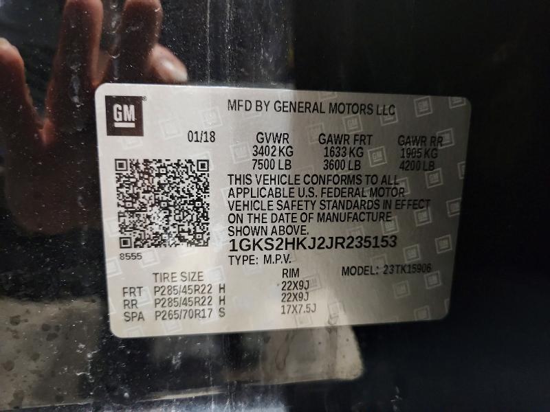 Продаж на аукціоні авто 2018 Gmc Yukon Xl, vin: 1GKS2HKJ2JR235153, номер лоту: 41782546