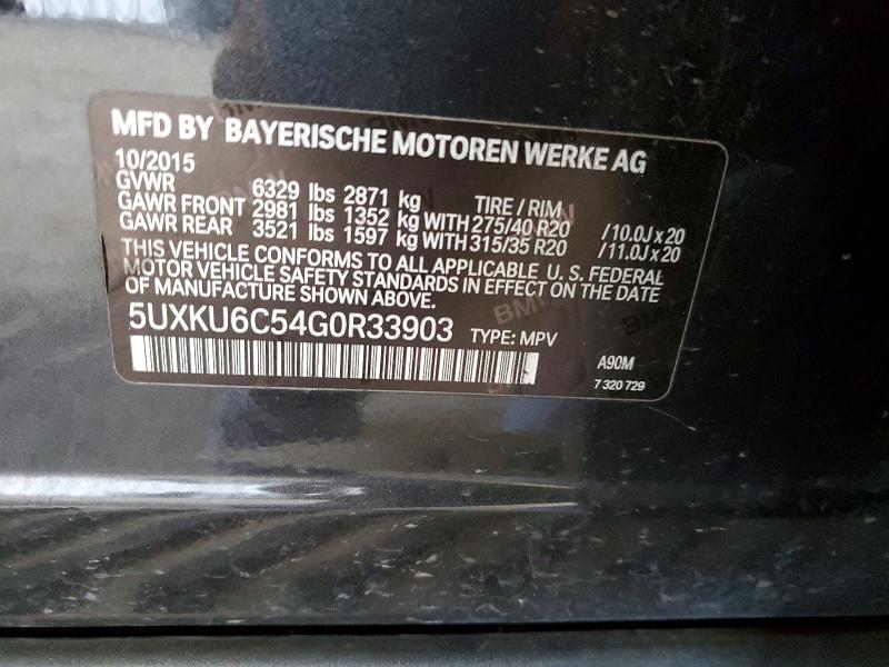 Aukcja sprzedaży 2016 Bmw X6, vin: 5UXKU6C54G0R33903, numer aukcji: 47816166