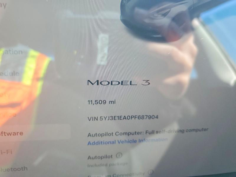 Aukcja sprzedaży 2023 Tesla Model 3, vin: 5YJ3E1EA0PF687904, numer aukcji: 79939655