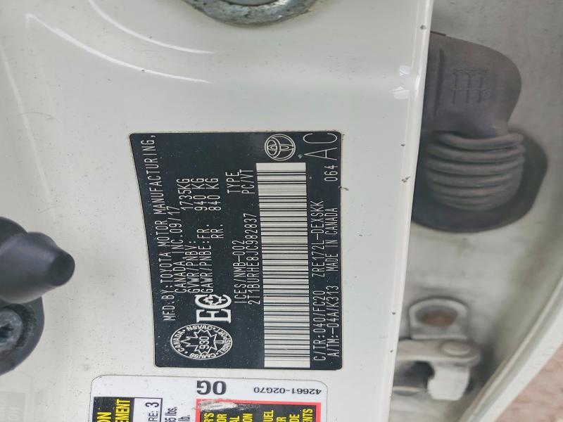 45636976 :رقم المزاد ، 2T1BURHE8JC982837 vin ، 2018 Toyota Corolla مزاد بيع