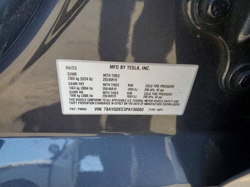 Aukcja sprzedaży 2023 Tesla Model Y, vin: 7SAYGDEE3PA136080, numer aukcji: 47345106