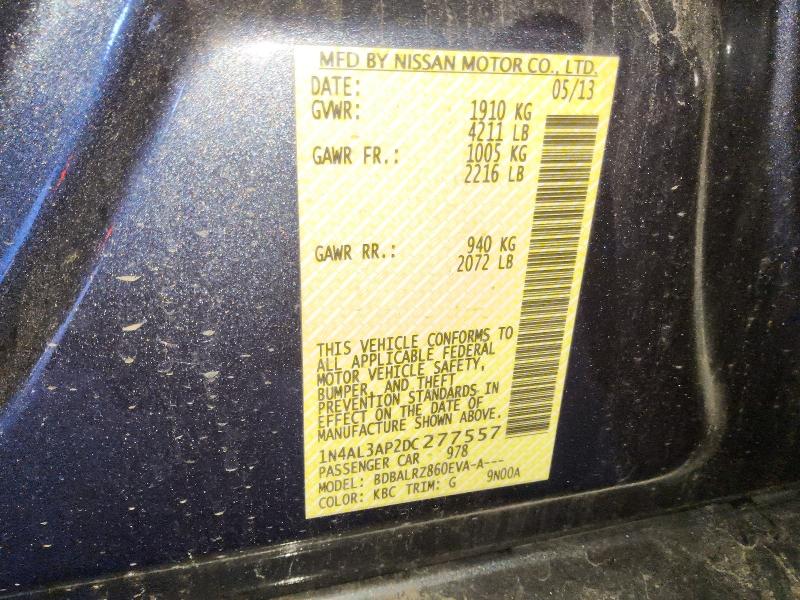 Aukcja sprzedaży 2013 Nissan Altima, vin: 1N4AL3AP2DC277557, numer aukcji: 78708005