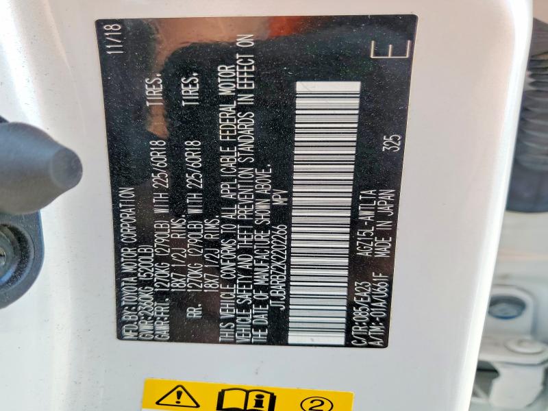 47539326 :رقم المزاد ، JTJBARBZ2K2202266 vin ، 2019 Lexus Nx 300 مزاد بيع