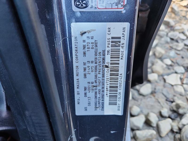 Продажа на аукционе авто 2014 Mazda 3, vin: JM1BM1V72E1106640, номер лота: 47173376