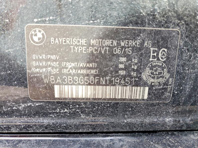 Aukcja sprzedaży 2015 Bmw 328, vin: WBA3B3G50FNT19451, numer aukcji: 79606375