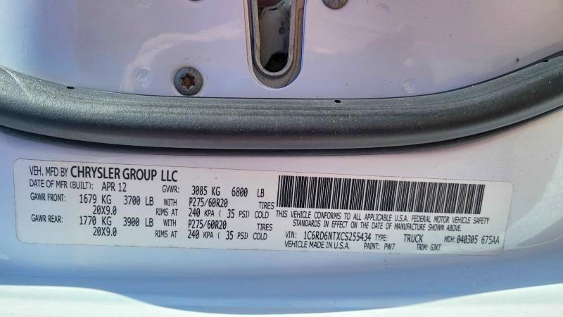 Продаж на аукціоні авто 2012 Dodge Ram 1500, vin: 1C6RD6NTXCS255434, номер лоту: 45476156
