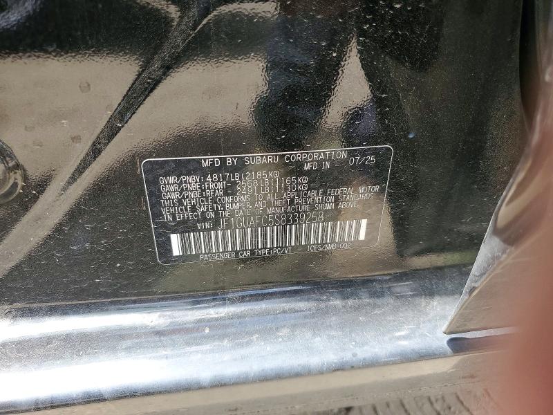 Продажа на аукционе авто 2025 Subaru Impreza, vin: JF1GUAFC5S8339258, номер лота: 47900956
