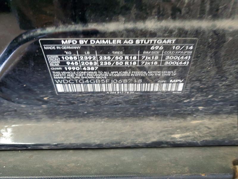 Aukcja sprzedaży 2015 Mercedes-benz Gla, vin: WDCTG4GB5FJ068718, numer aukcji: 47044016
