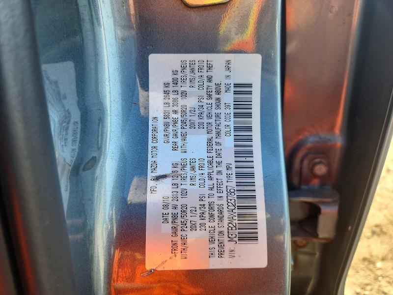 79985565 :رقم المزاد ، JM3TB2MAXA0237867 vin ، 2010 Mazda Cx-9 مزاد بيع