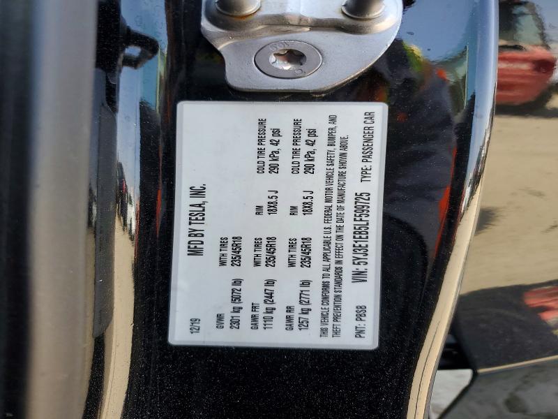 2020 Tesla 3 მანქანა იყიდება აუქციონზე, vin: 5YJ3E1EB5LF599725, აუქციონის ნომერი: 47252066