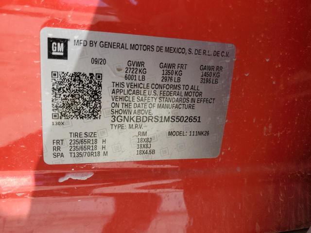 Продажа на аукционе авто 2021 Chevrolet Blazer, vin: 3GNKBDRS1MS502651, номер лота: 45677106