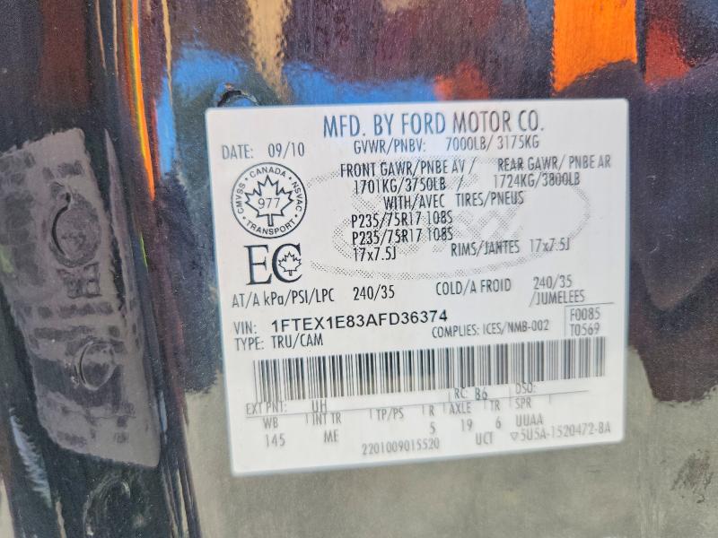 Продаж на аукціоні авто 2010 Ford F150, vin: 1FTEX1E83AFD36374, номер лоту: 79727435