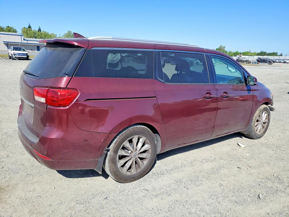 2015 Kia Sedona მანქანა იყიდება აუქციონზე, vin: KNDMC5C16F6045864, აუქციონის ნომერი: 47210216