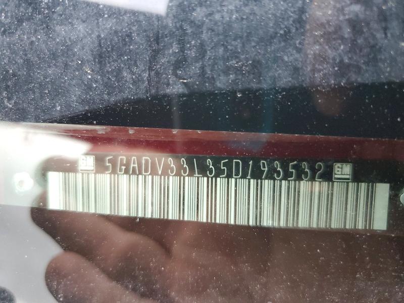 45540536 :رقم المزاد ، 5GADV33L35D193532 vin ، 2005 Buick Terraza مزاد بيع