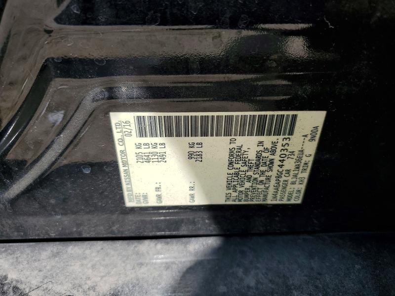 Продаж на аукціоні авто 2016 Nissan Maxima, vin: 1N4AA6AP8GC440353, номер лоту: 79843985