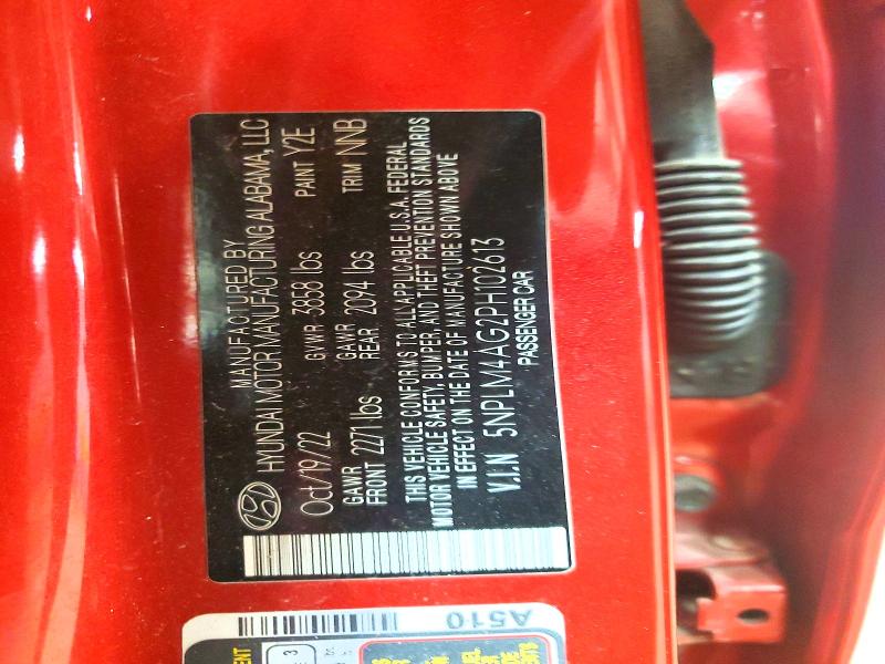 47035076 :رقم المزاد ، 5NPLM4AG2PH102613 vin ، 2023 Hyundai Elantra مزاد بيع