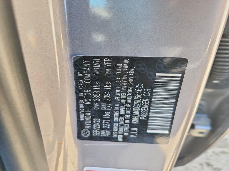 2024 Hyundai Elantra მანქანა იყიდება აუქციონზე, vin: KMHLM4DG2RU664625, აუქციონის ნომერი: 46918606