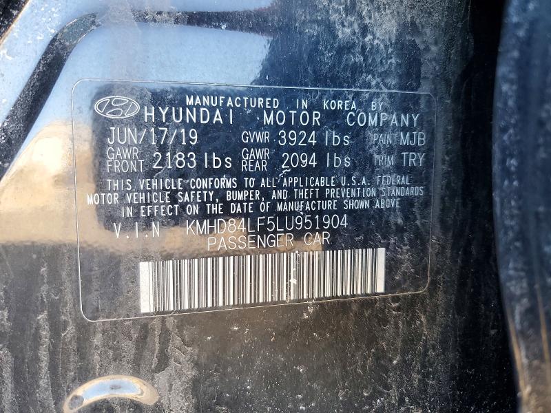Продажа на аукционе авто 2020 Hyundai Elantra, vin: KMHD84LF5LU951904, номер лота: 46193346
