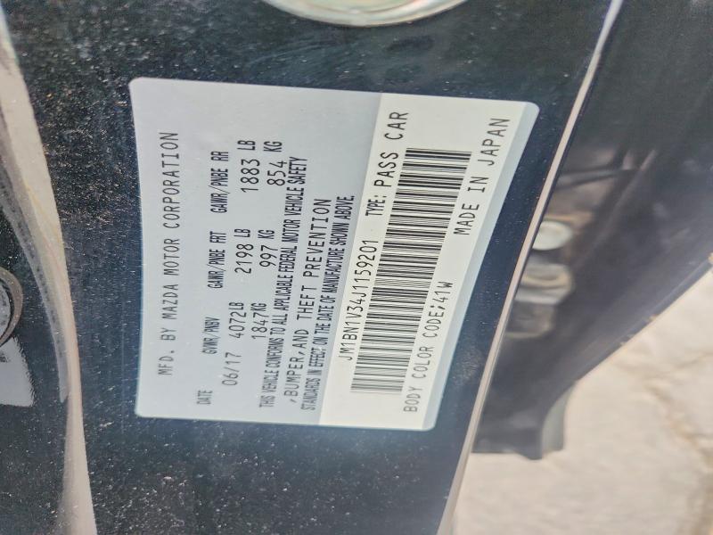 Aukcja sprzedaży 2018 Mazda 3, vin: JM1BN1V34J1159201, numer aukcji: 47737896