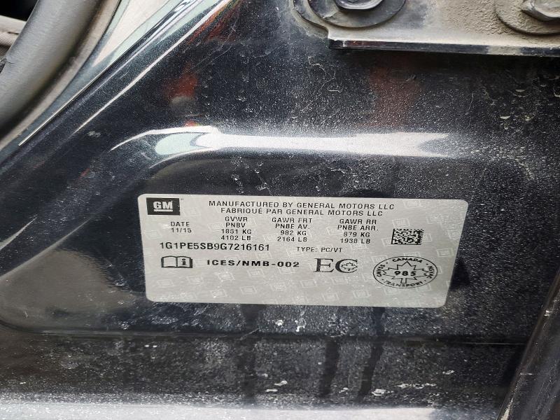 Продаж на аукціоні авто 2016 Chevrolet Cruze Limited, vin: 1G1PE5SB9G7216161, номер лоту: 79422165