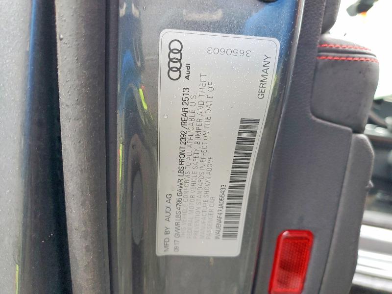 Продажа на аукционе авто 2018 Audi A4, vin: WAUENAF47JA055433, номер лота: 46673106