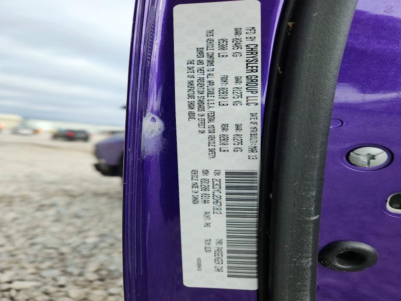 Aukcja sprzedaży 2013 Dodge Challenger, vin: 2C3CDYCJ2DH671812, numer aukcji: 79343725