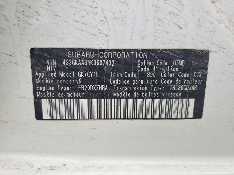 Продажа на аукционе авто 2019 Subaru Impreza, vin: 4S3GKAA61K3607432, номер лота: 48396076
