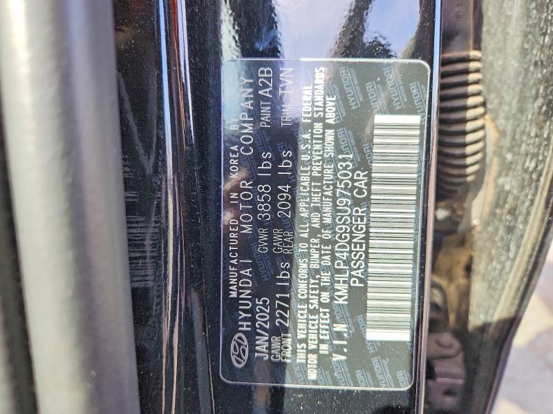 2025 Hyundai Elantra მანქანა იყიდება აუქციონზე, vin: KMHLP4DG9SU975031, აუქციონის ნომერი: 47443836