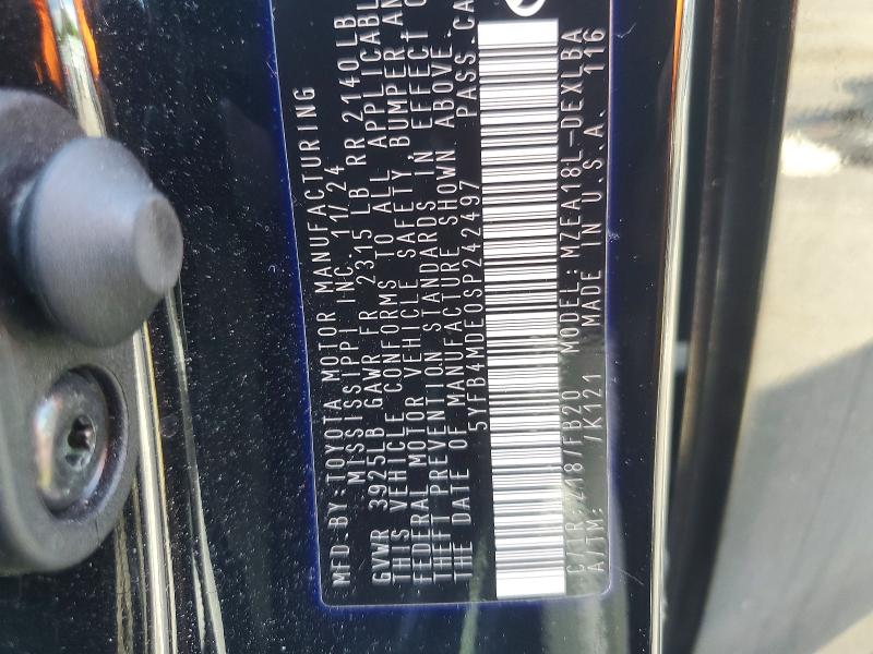 47502936 :رقم المزاد ، 5YFB4MDE0SP242497 vin ، 2025 Toyota Corolla مزاد بيع