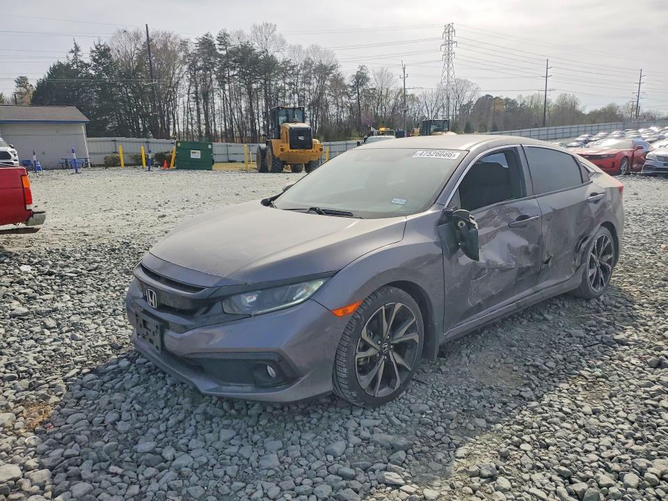 47526086 :رقم المزاد ، 19XFC2F87LE017674 vin ، 2020 Honda Civic مزاد بيع