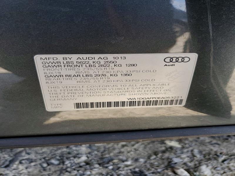 Aukcja sprzedaży 2014 Audi Q5, vin: WA1DGAFP0EA053221, numer aukcji: 78444885