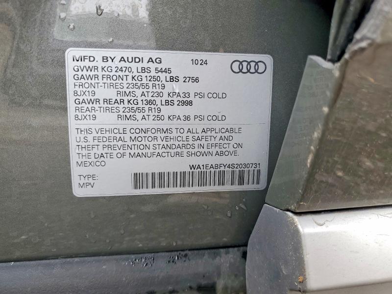 Продажа на аукционе авто 2025 Audi Q5, vin: WA1EABFY4S2030731, номер лота: 41696096