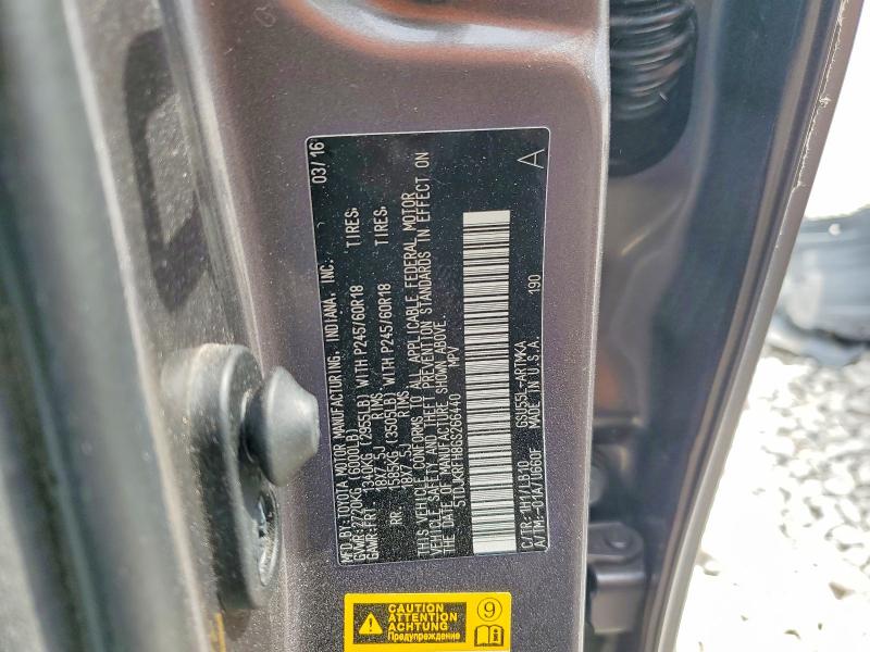 Продажа на аукционе авто 2016 Toyota Highlander, vin: 5TDJKRFH8GS266440, номер лота: 79493795