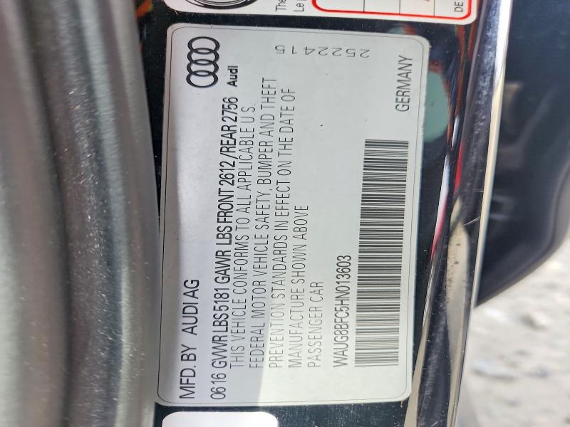Продажа на аукционе авто 2017 Audi A6, vin: WAUG8BFC5HN013603, номер лота: 47589146