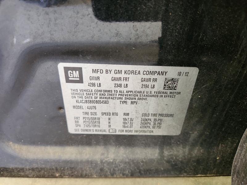Продаж на аукціоні авто 2013 Buick Encore, vin: KL4CJBSB9DB054583, номер лоту: 47182196