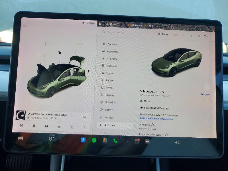 46879036 :رقم المزاد ، 5YJ3E1EAXKF509359 vin ، 2019 Tesla Model 3 مزاد بيع